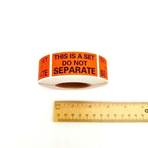 This Is a Set Do Not Separate Stickers FBA Shipping Supplies 500 Piece Roll - Picture 4 of 8